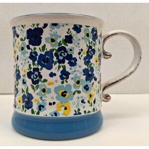 Orly Maison Coffee Tea Java Mug Cup Blue Floral New York City